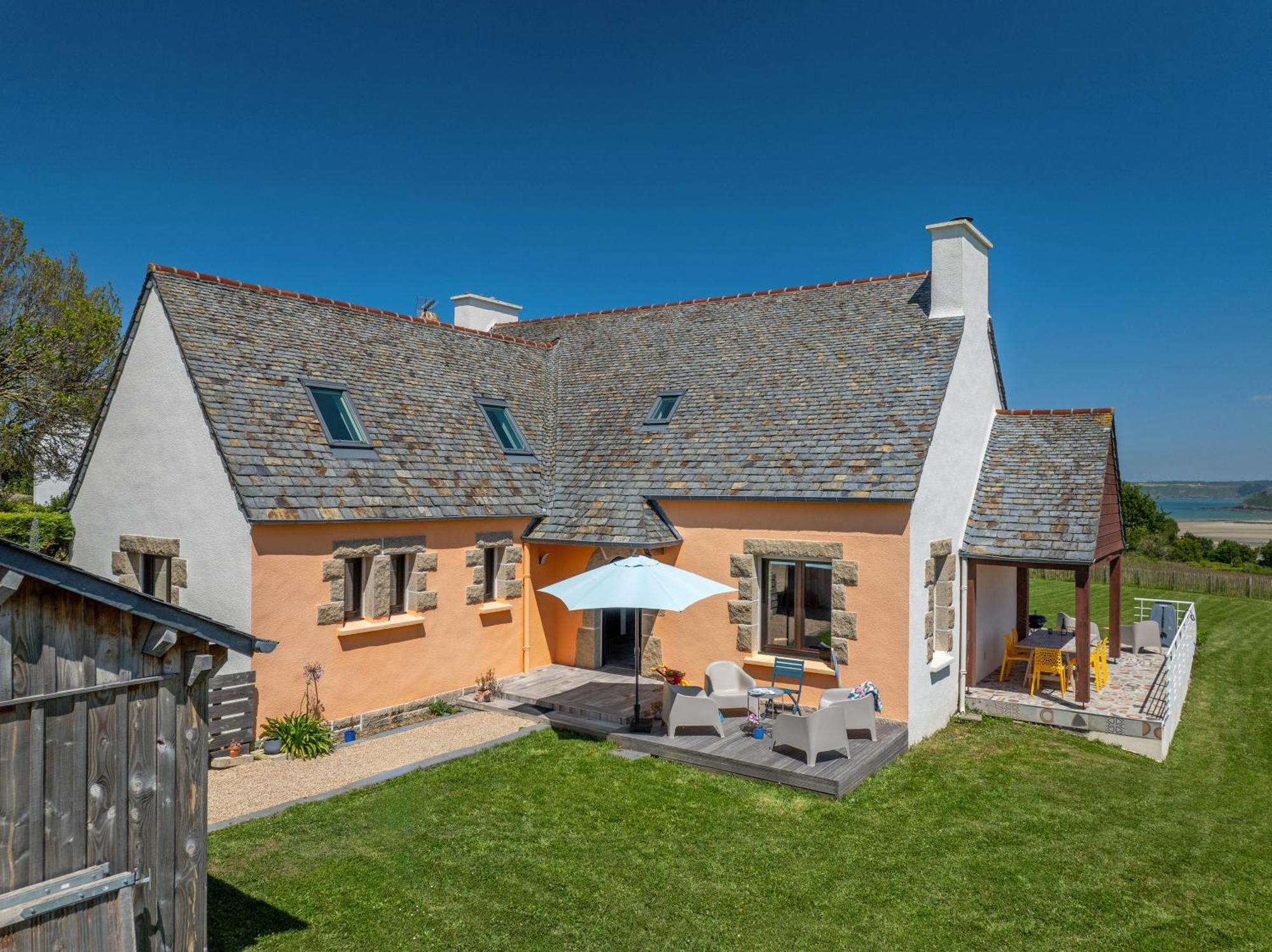 Villa - Vue Mer - 800M De La Plage Locquirec Exterior photo