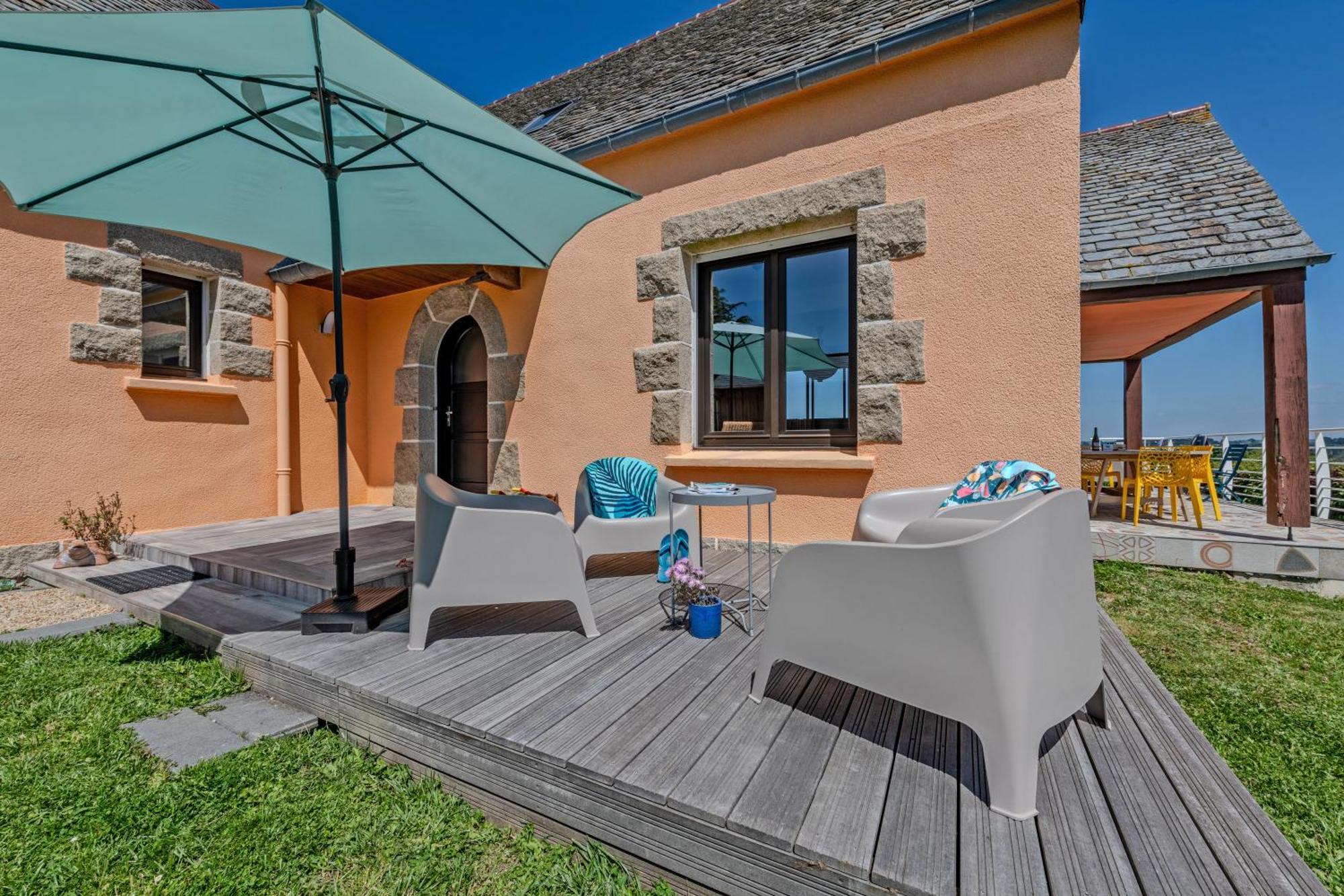 Villa - Vue Mer - 800M De La Plage Locquirec Exterior photo